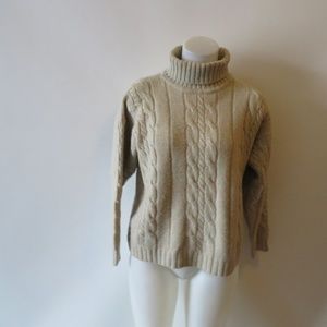 NAZARENO GABRIELLI BEIGE TURTLENECK SWEATER M*
